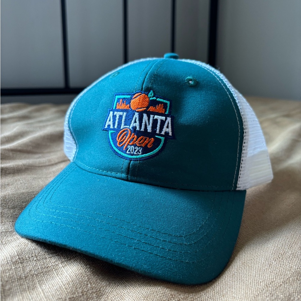 Teal and White Atlanta Open 2023 Cap